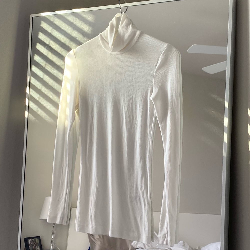 Aritzia WILFRED Only Turtleneck Oak Long-Sleeve